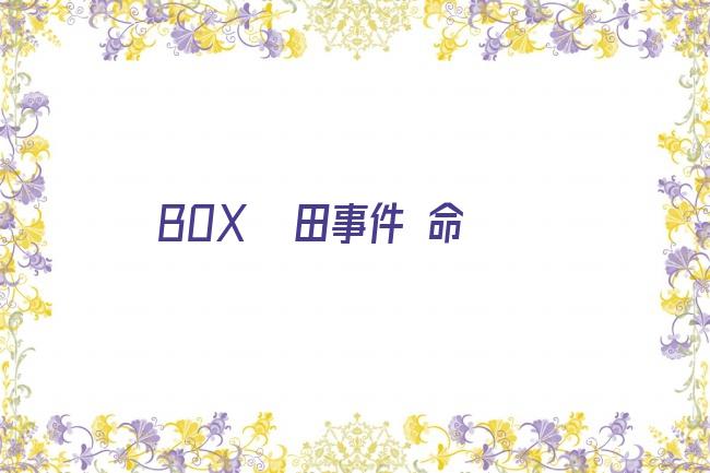 BOX 袴田事件 命とは剧照